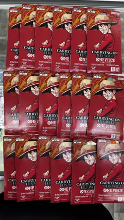 One Piece TCG: Carrying On His Will Sleeved Booster OP-13 English (LOT OF 18) - Image 1