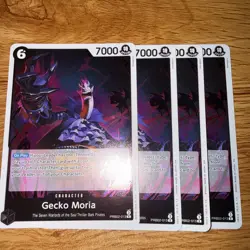 4x Gecko Moria PRB02-013 R Rare Foil English One Piece TCG - Image 1