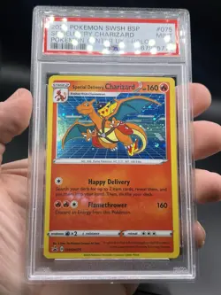 PSA 9 Special Delivery Charizard Holo Black Star Promo SWSH075 Pokemon Center UK - Image 3