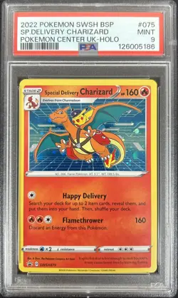 Special Delivery Charizard PSA 9 MINT - SWSH075 - Black Star Promo - Pokemon TCG - Image 1
