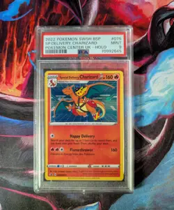 Special Delivery Charizard Promo Holo Pokemon Card SWSH075 PSA 9 MINT - Image 1