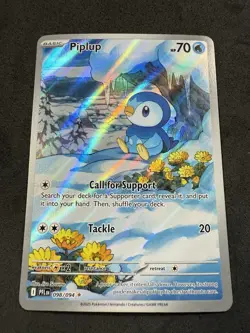Piplup 098/094 Me02: Phantasmal Flames Holo Pokemon TCG NM - Image 1