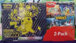 Pokemon TCG SURGING SPARKS Costco Bundle ETB + BOOSTER BUNDLE *NEW SEALED* - Image 1