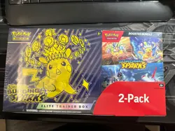 Pokemon TCG Surging Sparks Costco 2-Pack ETB & Booster Bundle New Sealed - Image 1