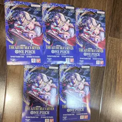 One Piece Card Game The Azure Sea's Seven Sleeved Booster Packs English x5 - Image 1