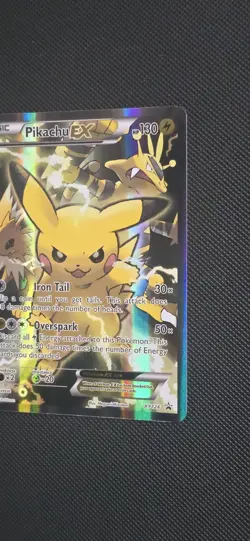 Pokemon TCG Pikachu EX XY124 Holo Promo Card - Image 3