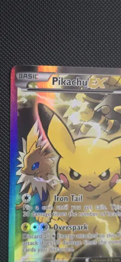 Pokemon TCG Pikachu EX XY124 Holo Promo Card - Image 4