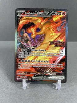 Pokemon TCG Team Rockets Moltres EX Destined Rivals Stamped Promo Card 229/182 - Image 1