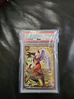 Dragon Ball Super Card Game Son Goku, Peace Resolution (God Rare) Wild PSA 9 - Image 1