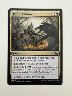 Rite of Oblivion MTG Magic the Gathering Card NM Near Mint MID - Image 1