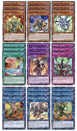 Burst Protocol Rokket Deck Core PRESALE 2/6 Yu-Gi-Oh! Playsets Of Each Card - Image 1
