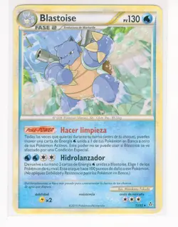 ~ESP~ SPANISH Blastoise HGSS Unleashed 13/95 Pokemon Card (LB3) - Image 1