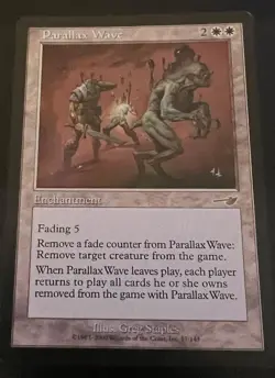 Magic MTG Parallax Wave Nemesis Rare Enchantment White LP/MP - Image 1
