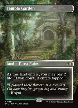 Temple Garden-Lorwyn Eclipsed-Borderless-Foil-351-NM - Image 1