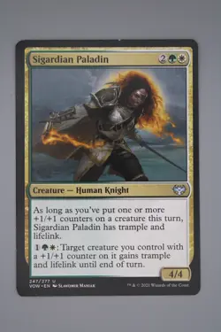 MTG Innistrad Crimson Vow Sigardian Paladin 247/277 Magic the Gathering - Image 1
