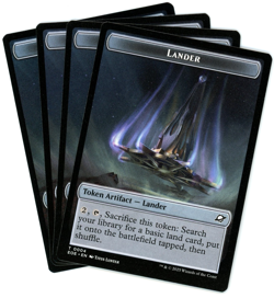 x4 Human Soldier / Lander (0004) Double-Sided Token - Edge of Eternities - MTG - Image 2