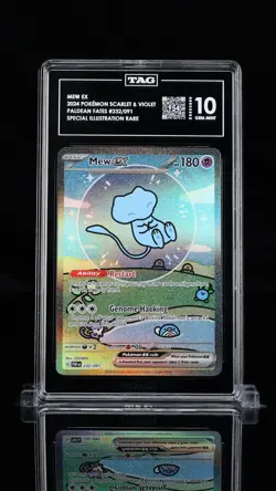 Bubble Mew ex 232/091 SIR Pokemon Paldean Fates TAG 10 Gem Mint - Image 1