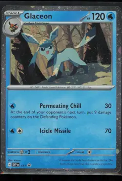 Glaceon 171 Pokemon Scarlet & Violet Promo Near Mint Cosmos Holo - Image 1