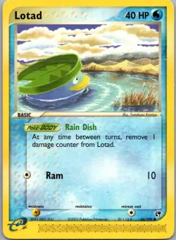 Lotad 66/100 Common Sandstorm Pokemon Moderately Played - Image 1