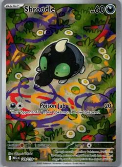 Shroodle 149/132 Illustration Rare Mega Evolution Pokemon Near Mint - Image 1