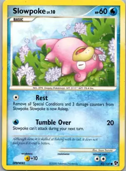 Slowpoke 82/106 Common Great Encounters Pokemon Heavily Played - Image 1