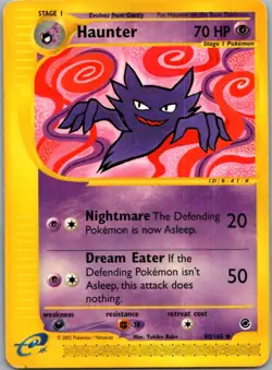 Haunter 80/165 Uncommon Expedition Base Set Pokemon Moderately Played - Image 1