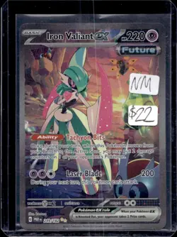 2023 Pokemon SV Paradox Rift Iron Valiant ex #249/182 - Image 1