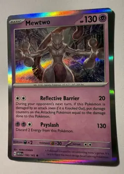 Mewtwo 150/165 - Pokemon TCG - SV: 151 - NM Holo Rare - Image 1