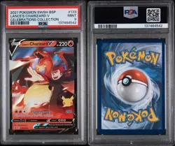 2021 POKEMON CELEBRATIONS SWSH133 - LANCE'S CHARIZARD V - PSA 9 - Image 3