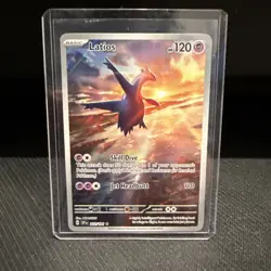 Latios 203/191 Pokemon TCG Scarlet & Violet Surging Sparks Illustration Rare NM - Image 1