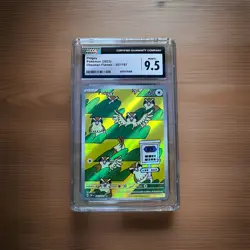2023 POKEMON OBF EN-OBSIDIAN FLAMES ILLUSTRATION RARE #207 PIDGEY CGC 9.5 - Image 1