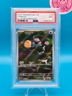 PSA 9 - 2025 POKEMON BLK EN-BLACK BOLT 103 TYMPOLE ILLUSTRATION RARE - Image 1