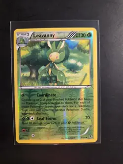 2014 XY PHANTOM FORCES LEAVANNY 7/119 RARE REVERSE HOLO POKEMON TCG NM - Image 1