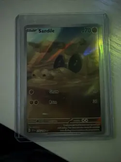 Pokemon Sandile 216/198 Scarlet And Violet Base Set Illustration Rare TCG 🔥🔥 - Image 1