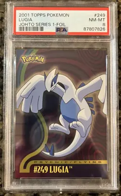 2001 Topps Pokemon Johto SERIES 1 #249 Lugia Johto SERIES 1-FOIL VERY LOW POP - Image 1