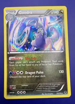 Goodra 77/119 Pokemon Promos Regular HOLO Rare 2014 LP - Image 2