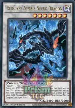 1st ed Red-Eyes Zombie Necro Dragon ultra rare GFP2-EN133 Yugioh - Image 1
