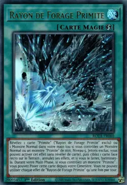 Yu Gi Oh ! Rayon de Forage Primite ROTA-FR060 Ultra Rare en Francais - Image 1