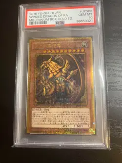 [Yu-Gi-Oh!] The Winged Dragon of Ra Millennium Gold [PSA10] - Image 1