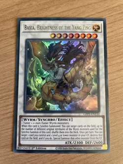 Baxia, Brightness of the Yang Zing - GFP2-EN130 - Ultra Rare 1st Edition Yugioh - Image 1