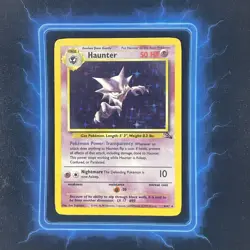 ⭐ Haunter 6/62 ⭐ Original Holo Rare Fossil Set Pokemon Card WOTC TCG 1999 - Image 2