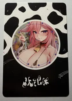 SEXY HEROINE WAIFU MILKY Yae Miko GENSHIN IMPACT ACG PREMIUM HOLOFOIL CARD NM - Image 2