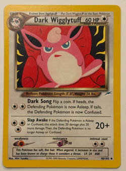 Dark Wigglytuff 40/105 Neo Destiny Pokemon Card - Image 1