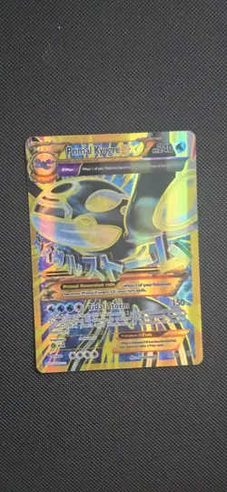 Pokemon Primal Kyogre-EX TCG Full Art Ultra Rare Card Ancient Origins 96/98 Holo - Image 1