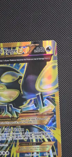 Pokemon Primal Kyogre-EX TCG Full Art Ultra Rare Card Ancient Origins 96/98 Holo - Image 5