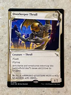 MTG NM Doorkeeper Thrull Showcase [Murders at Karlov Manor] - Image 1