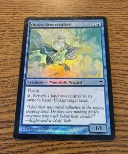 Oboro Breezecaller - Foil LP/MP Saviors of Kamigawa MTG MAGIC THE GATHERING - Image 1