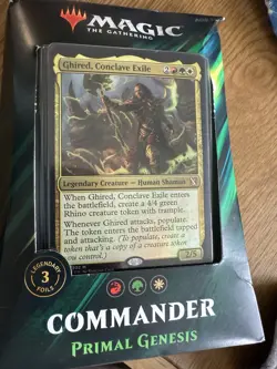 Primal Genesis Commander 2019 MTG Preconstructed Commander Deck 630509892495 - Image 1
