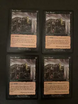 Dark Ritual Urza's Saga MTG 3 LP/1 MP x4 - Image 1