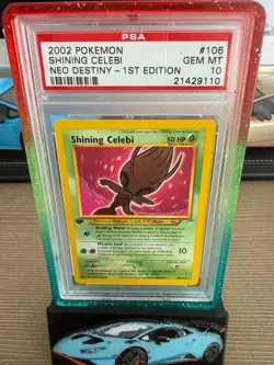 2002 Pokemon Neo Destiny 1st Edition Shining Celebi #106 PSA 10 GEM MINT - Image 4
